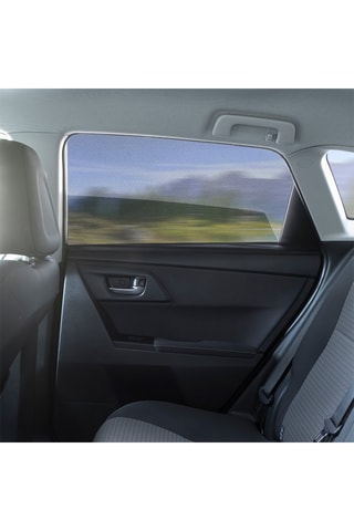 2 redes parasol para coche - Negro