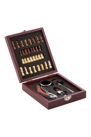 Cofanetto sommelier in acciaio inossidabile 2 in 1 - 5 pezzi