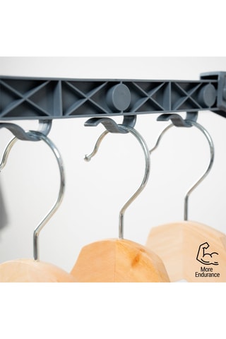 Stendibiancheria pieghevole con ruote - 24 aste