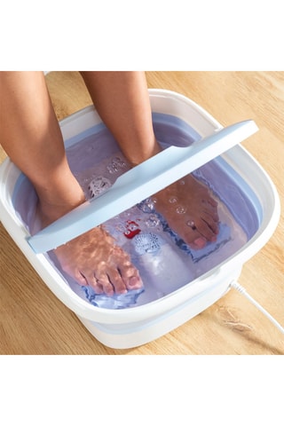 Pediluvio - Blu e bianco