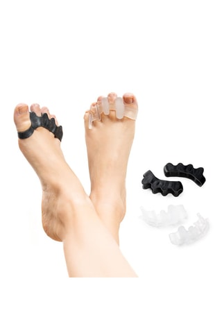 4 separatori per dita dei piedi per relax e sport