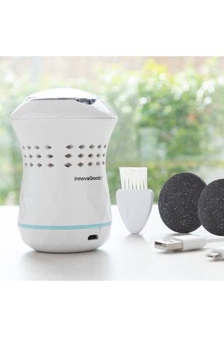 Lima pedicure ricaricabile con aspiratore integrato - 2 velocità