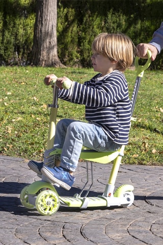 Monopattino evolutivo per bambini 3 in 1 Scuvol - Verde e grigio - Da 3 anni