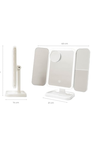 Specchio ingrandimento con LED