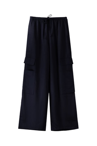 Pantaloni cargo - Blu notte