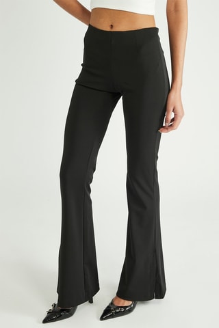 Pantaloni flare - Nero