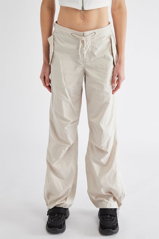 Pantalon cargo - Blanc cassé