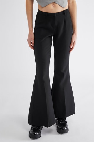 Pantaloni flare - Nero