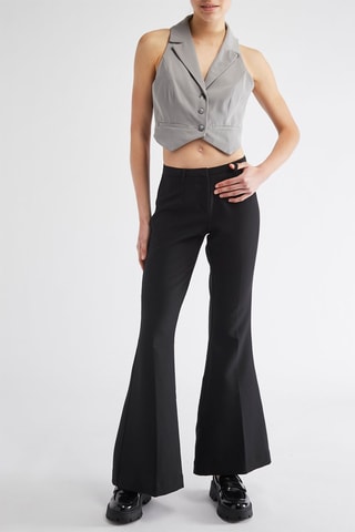 Pantaloni flare - Nero