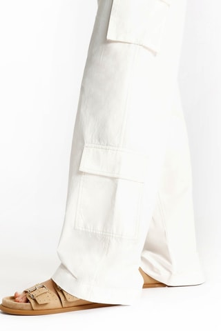 Pantalon cargo - Blanc