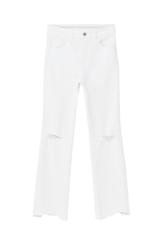 Pantaloni a vita alta - Bianco