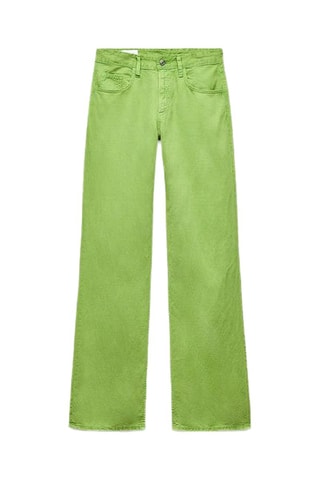 Pantaloni wide legs - Verde chiaro