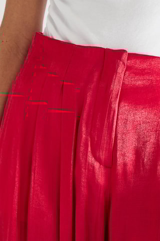 Pantaloni a vita alta - Fucsia