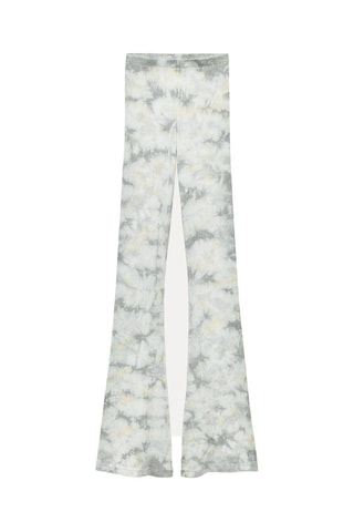 Pantaloni flare tie and dye - Grigio scuro