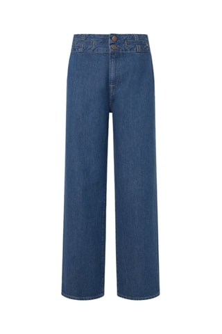 Jeans straight a vita alta Tailor - Blu
