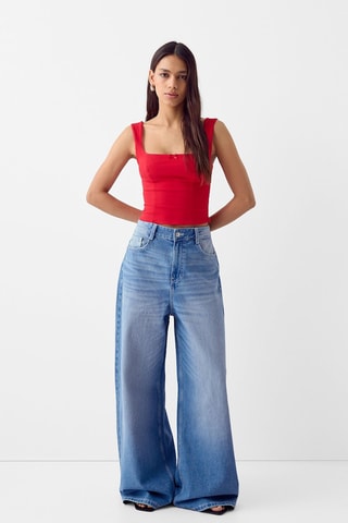 Jeans wide legs - Blu