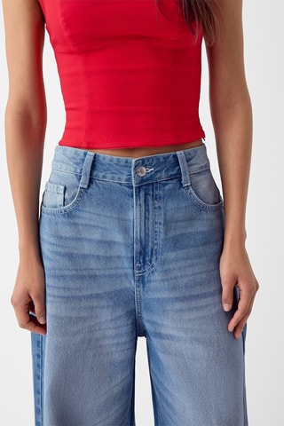 Jeans wide legs - Blu