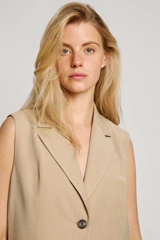 Giacca senza maniche Adele - Beige