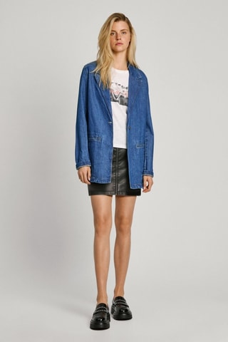 Giacca lunga in jeans Mabel - Navy