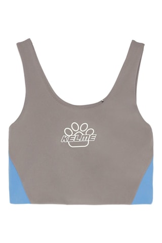 Top - Grigio e celeste