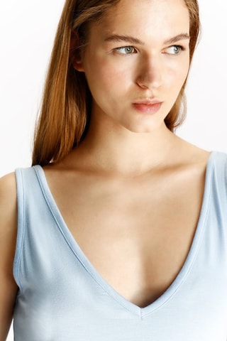 Canotta pigiama - Celeste