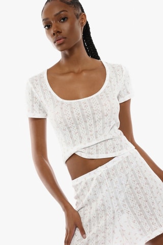 Shorts pigiama - Bianco