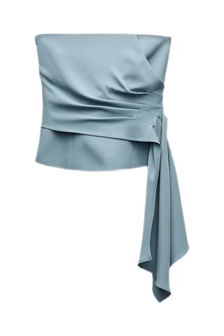 Top bustier - Bleu-gris