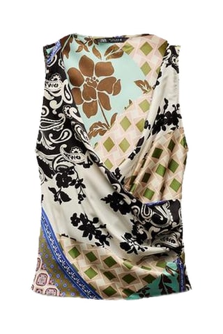 Blusa - Nero e beige