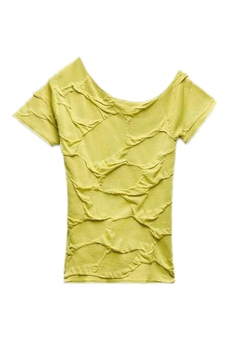 Top asymétrique - Vert olive