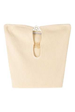 Crop top bustier - Ecru