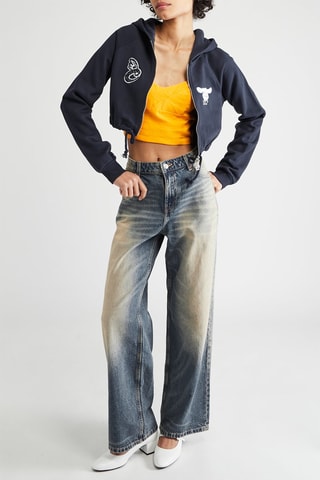 Crop top en lin - Jaune