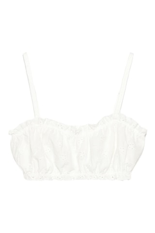 Crop top pigiama - Bianco