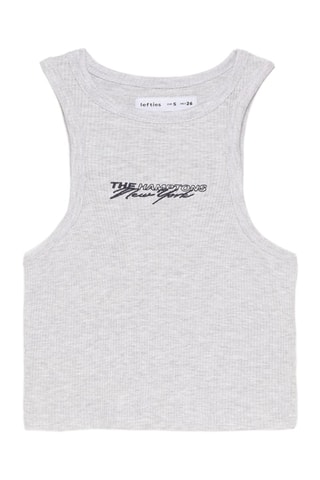 Crop top - Gris clair chiné