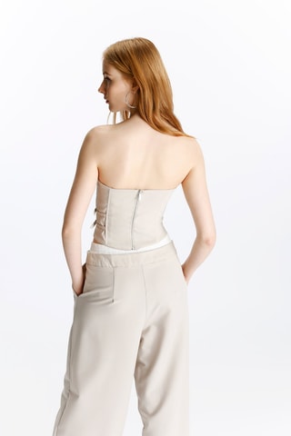 Top bustier - Beige