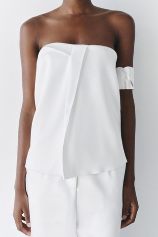 Top bustier - Blanc