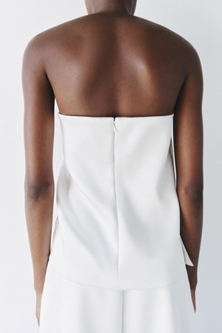 Top bustier - Blanc