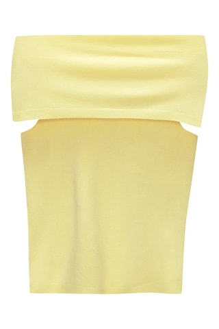 Top bustier - Jaune