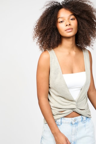 Top - Grigio chiaro melange