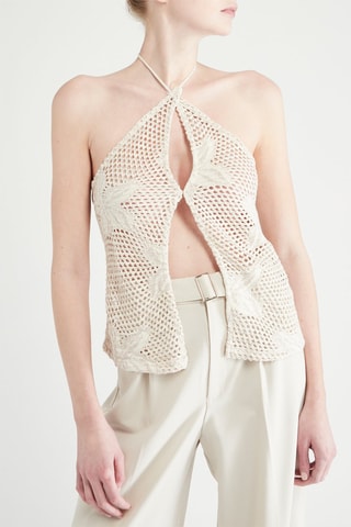 Top en crochet - Beige