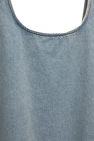 Robe trapèze en jean - Bleu clair