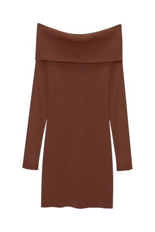 Abito taglio dritto - Marrone