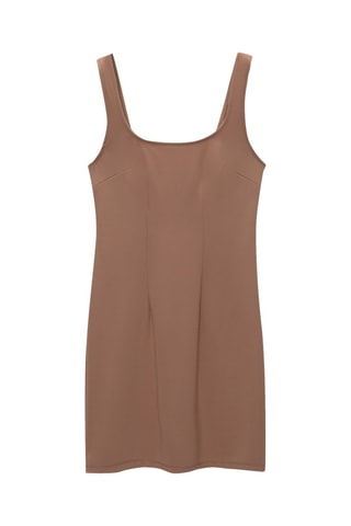 Abito taglio dritto - Marrone