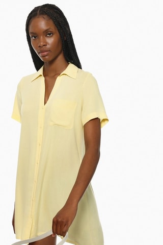 Robe chemise - Jaune