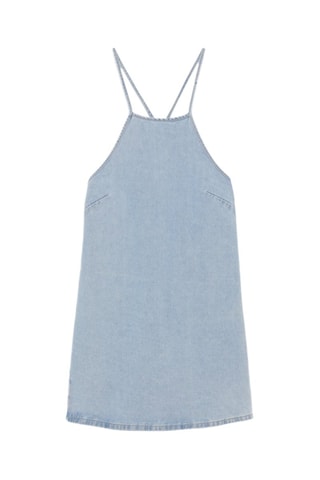 Robe droite en jean - Ciel