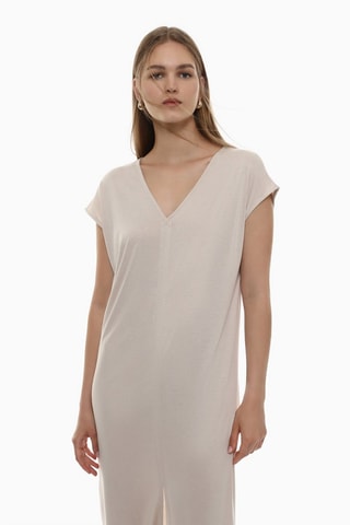 Abito lungo - Beige chiaro