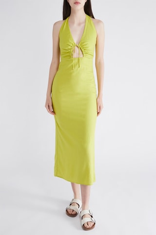 Robe longue en lin - Vert