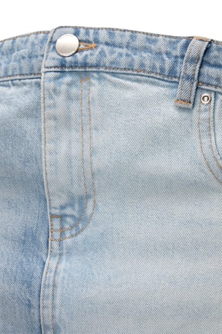 Top bustier in jeans - Azzurro