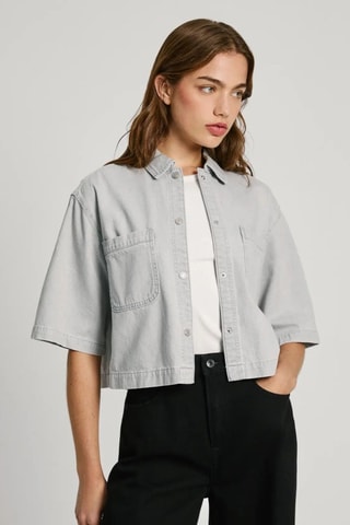 Chemisier en jean Elle Cloud - Gris