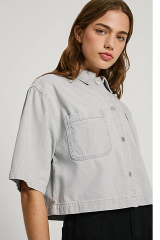 Chemisier en jean Elle Cloud - Gris