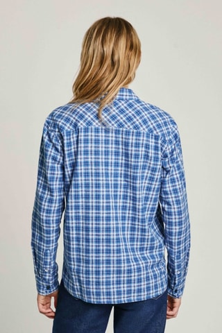 Chemisier en lin Portia - Bleu cobalt